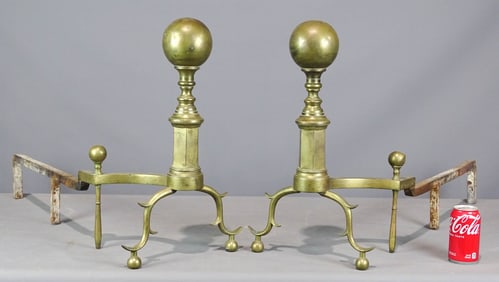 Pair 19th c. Andirons