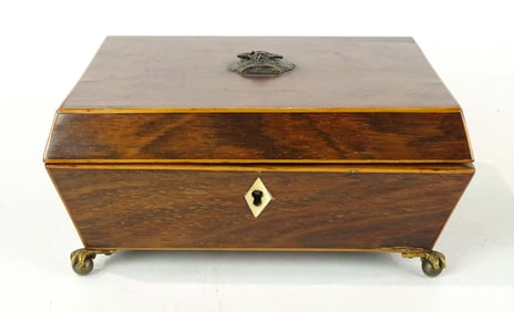 19th c. Mahogany Sewing Box