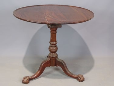 18th c. Chippendale Tilt Top Tea Table