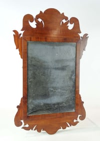 18th c. Chippendale Mahogany Wall Mirror