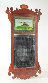 18th c. Chippendale Mahogany Wall Mirror