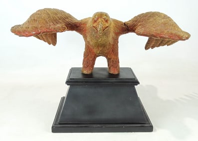 19th c. Folk Art Wooden Carved Eagle