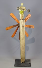 Folk Art Strong Man Whirligig