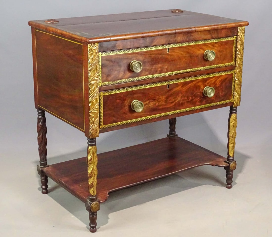 19th c. Classical Mahogany Carved Server (1 of 8)