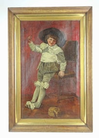 Painting: 19th c. Portrait of a Boy