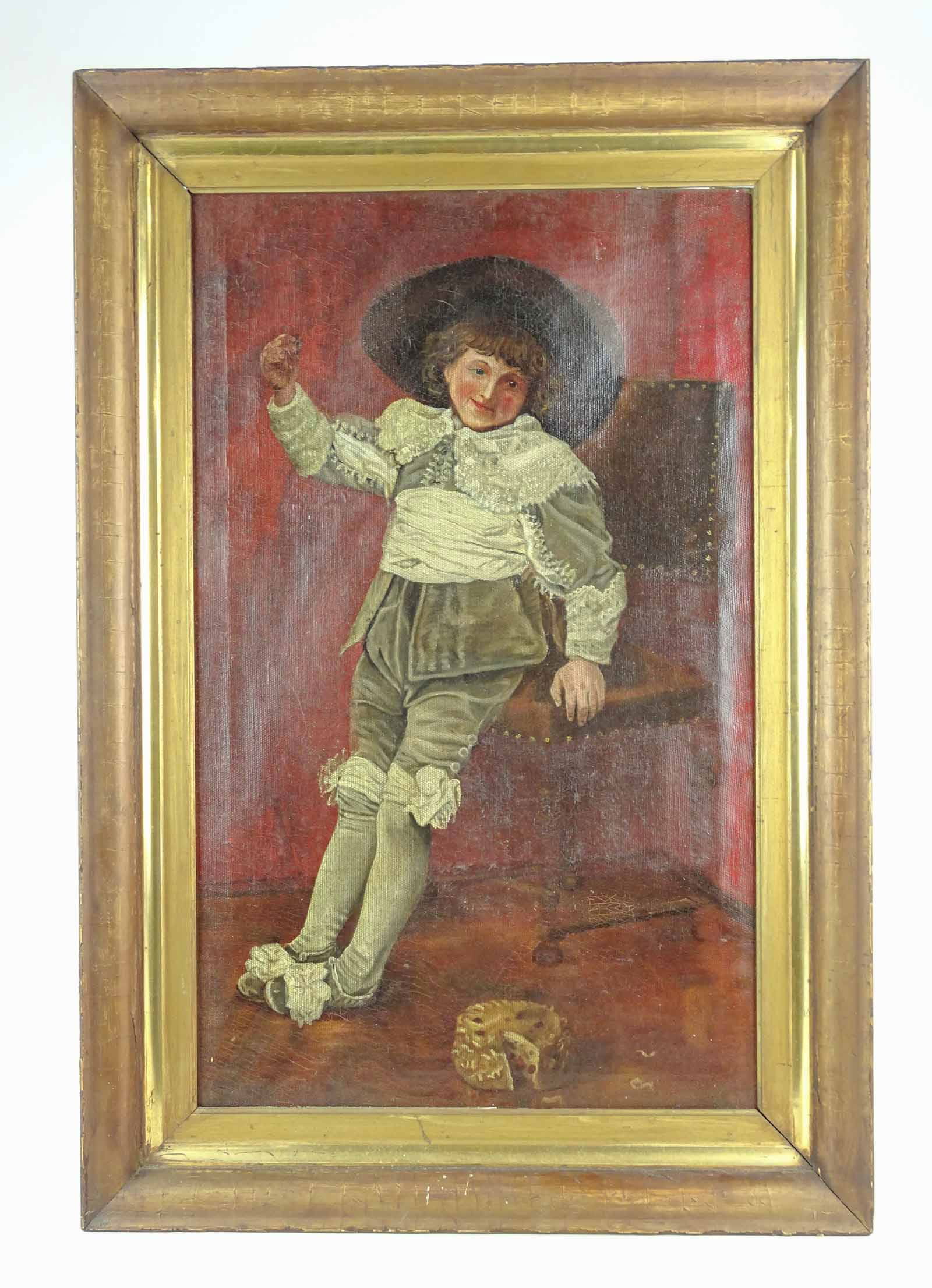 Painting: 19th c. Portrait of a Boy (1 of 7)