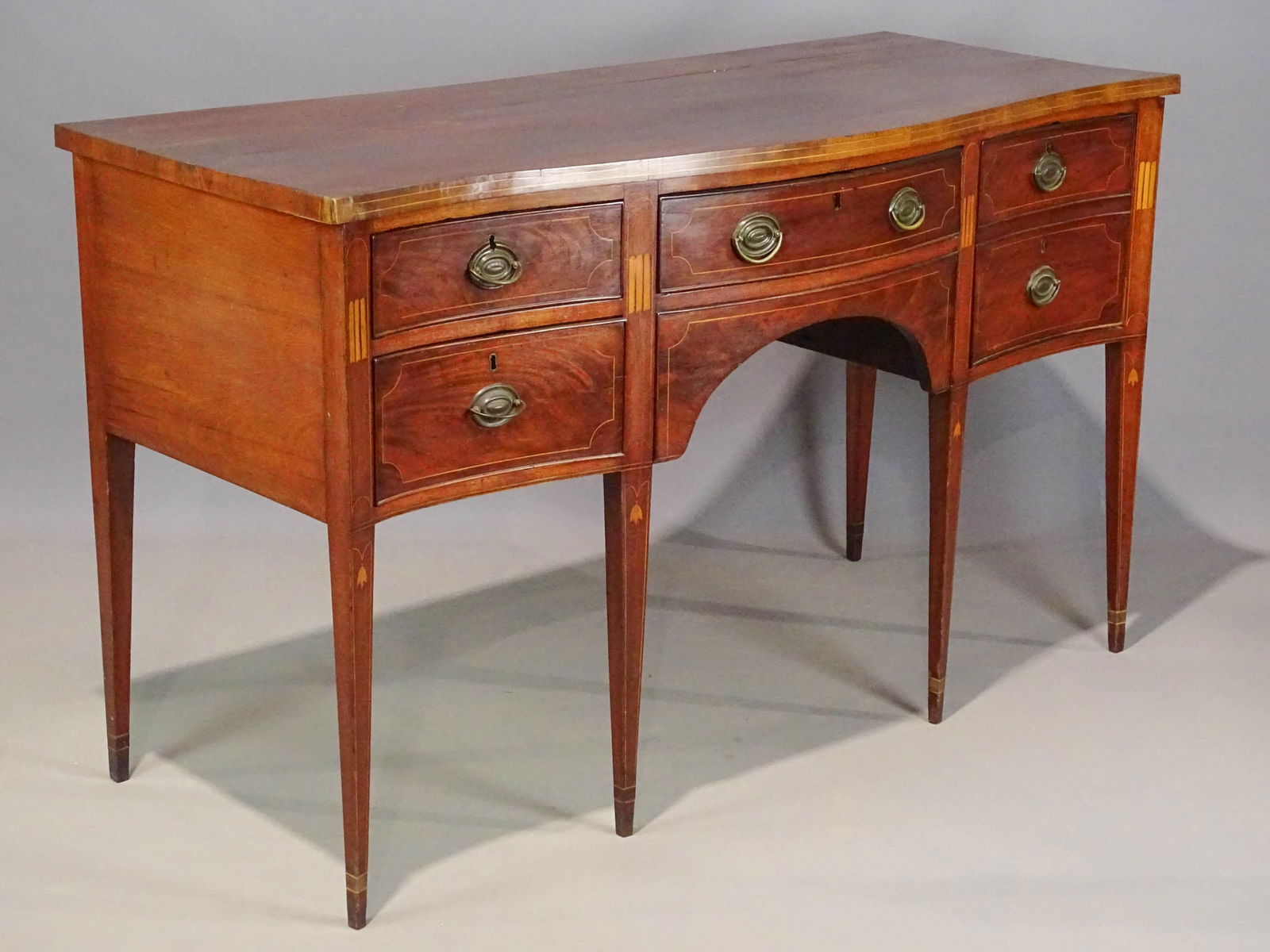 19th c. Inlaid Mahogany Sideboard (1 of 9)