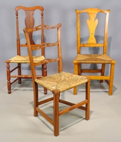 Three 18th c. Chairs