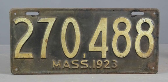 1923 License Plate