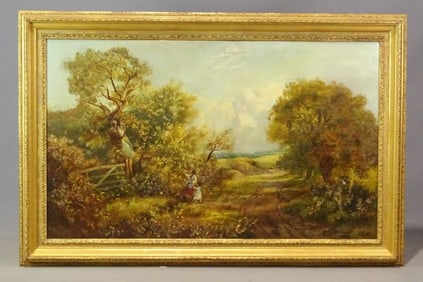 Painting: 19th c. Continental Landscape
