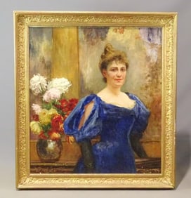 Painting: 19th c. Portrait of a Woman