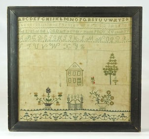 19th c. Needlework Sampler