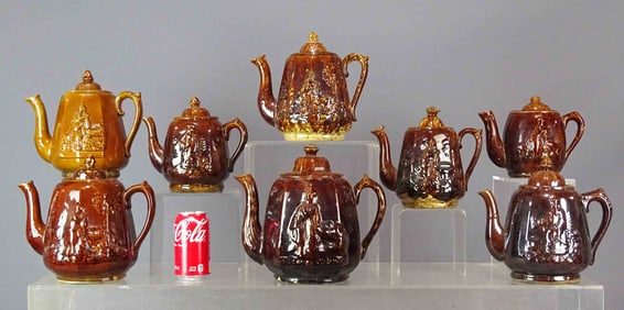 Rockingham Glaze Teapots
