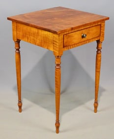 D.R. Dimes Labeled Tiger Maple Stand
