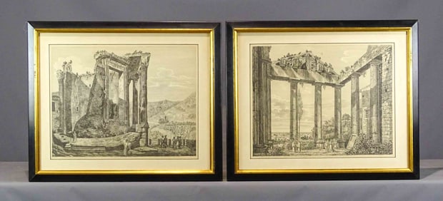 Pair Continental Prints