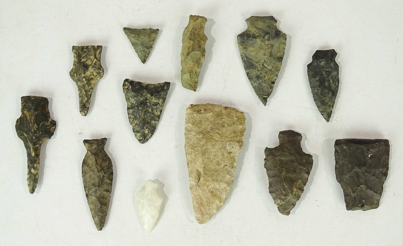 Arrowheads: Collection of early arrowheads.