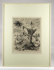 French Surrealist School Etching