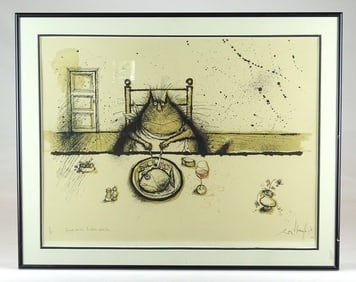 Ronald Searle Lithograph