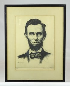 Josef Pierre Nuyttens Lincoln Lithograph