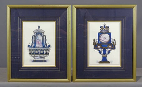 Pair of Sevres Porcelain Prints
