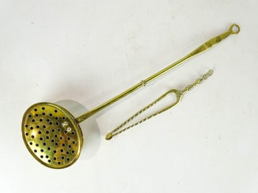 English Brass Antique Implements