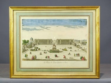 Antique French View Print
