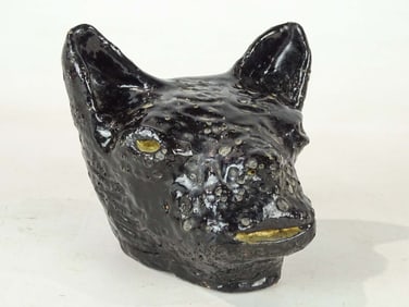 Black Cat Head Ceramic