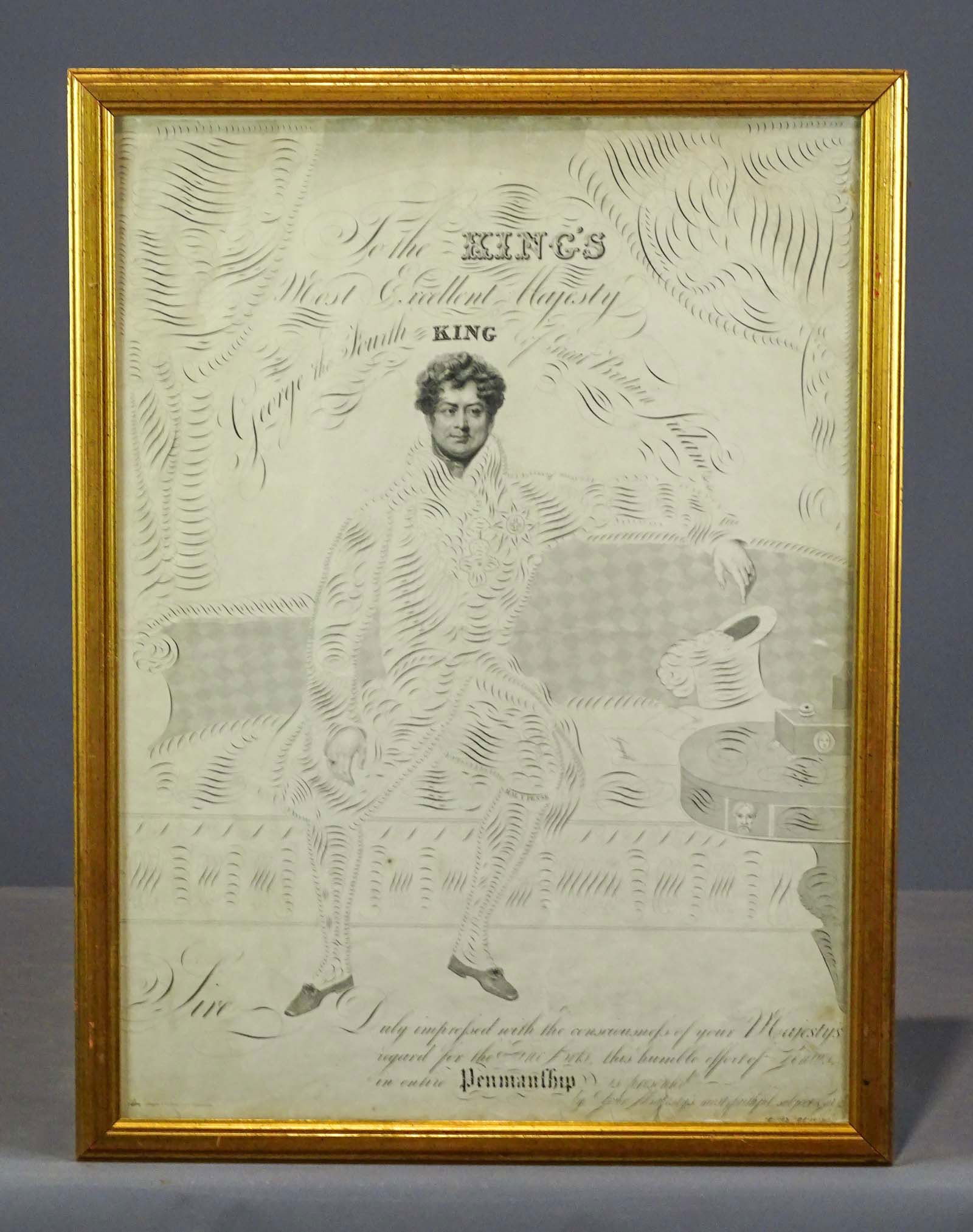 19th c. English Penmanship Engraving (1 of 6)