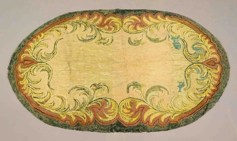 Floral Hooked Rug