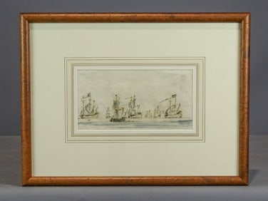 "Men-o-war at Anchour", Willem Van De Velde