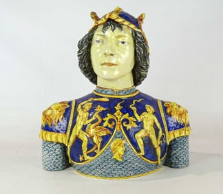 Majolica Bust