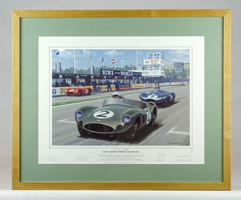 Aston Martin Autographed Poster
