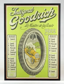 1922 Goodrich Tire Grand Prix Poster