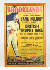 Brooklands Race Poster