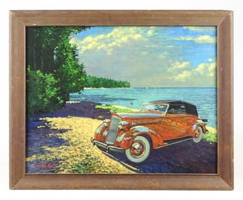 Painting: Automobile Portrait by Barry Rowe