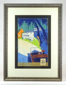 Original Illustration for poster "La Lampe Osram"