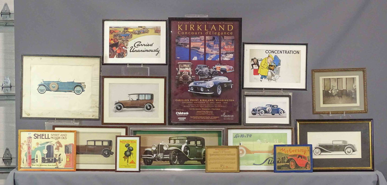 Lot Framed Automobie Ephemera (1 of 16)