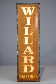 Willard Batteries Tin Sign