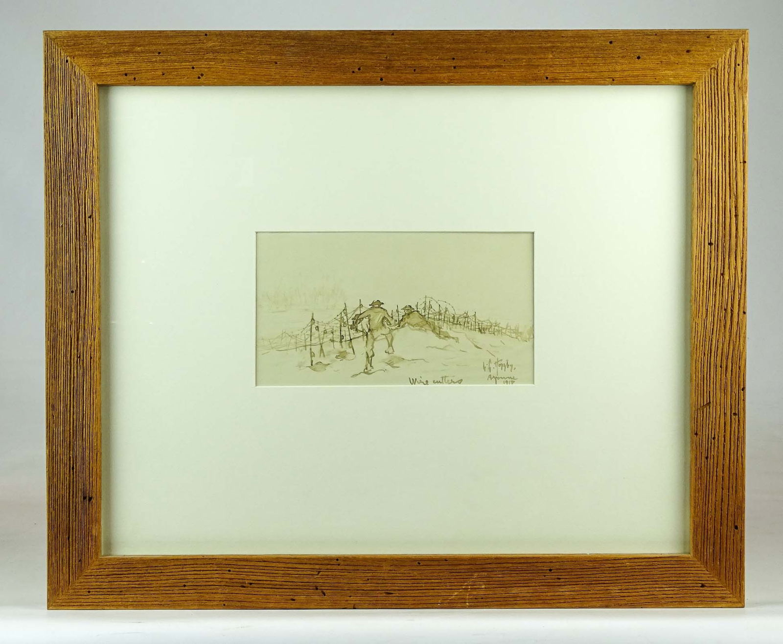 Watercolor Painting, WWI Subject (1 of 7)