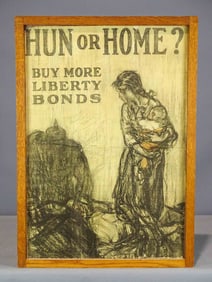 WWI Poster "Hun or Home"