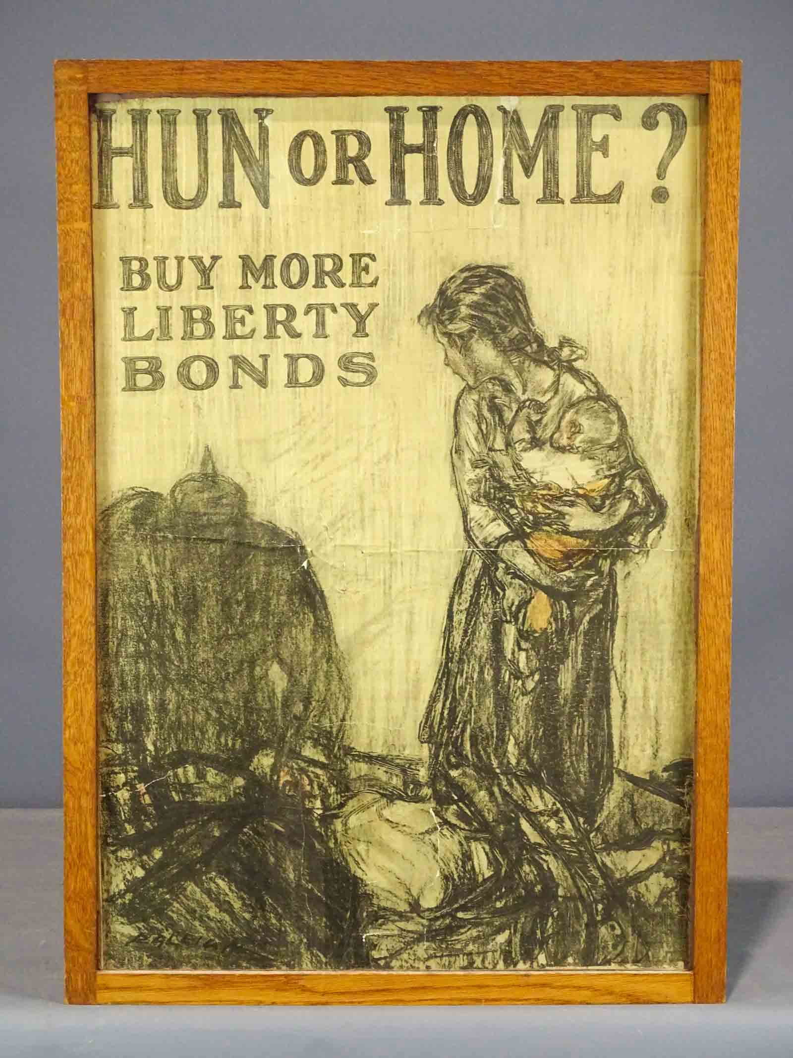 WWI Poster "Hun or Home" (1 of 5)