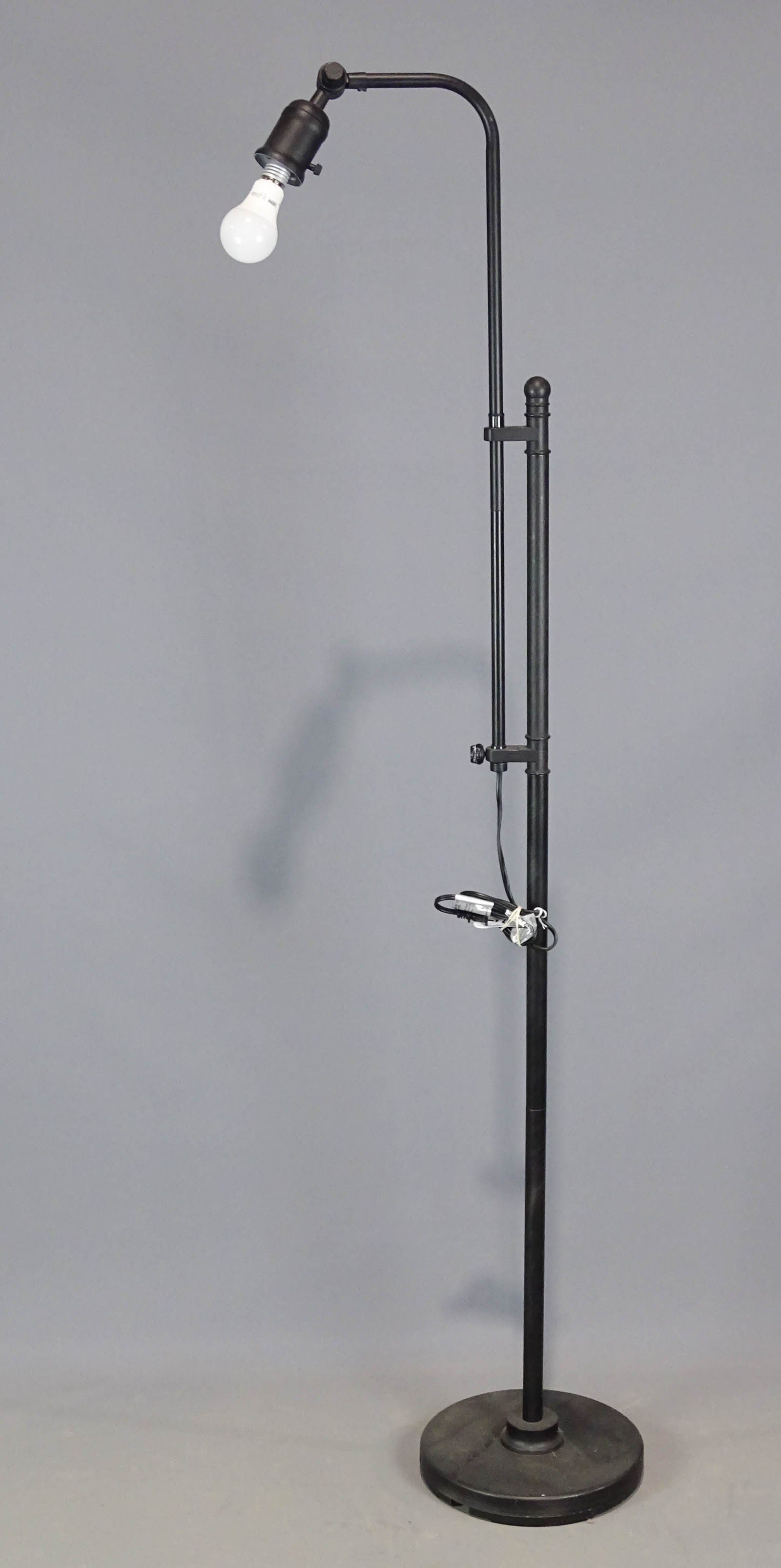 Lux Floot Lamp: Lux floor lamp, 56 1/2" ht, no shade. Provenance: The Edward Herrmann Estate, Salisbury Connecticut.