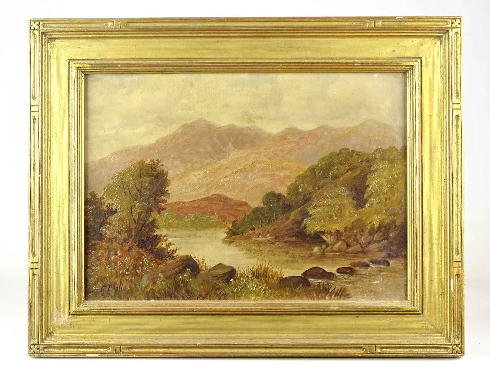 Painting: 19th c. River Landscape (1 of 5)