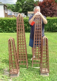 Pair Garden Obelisks