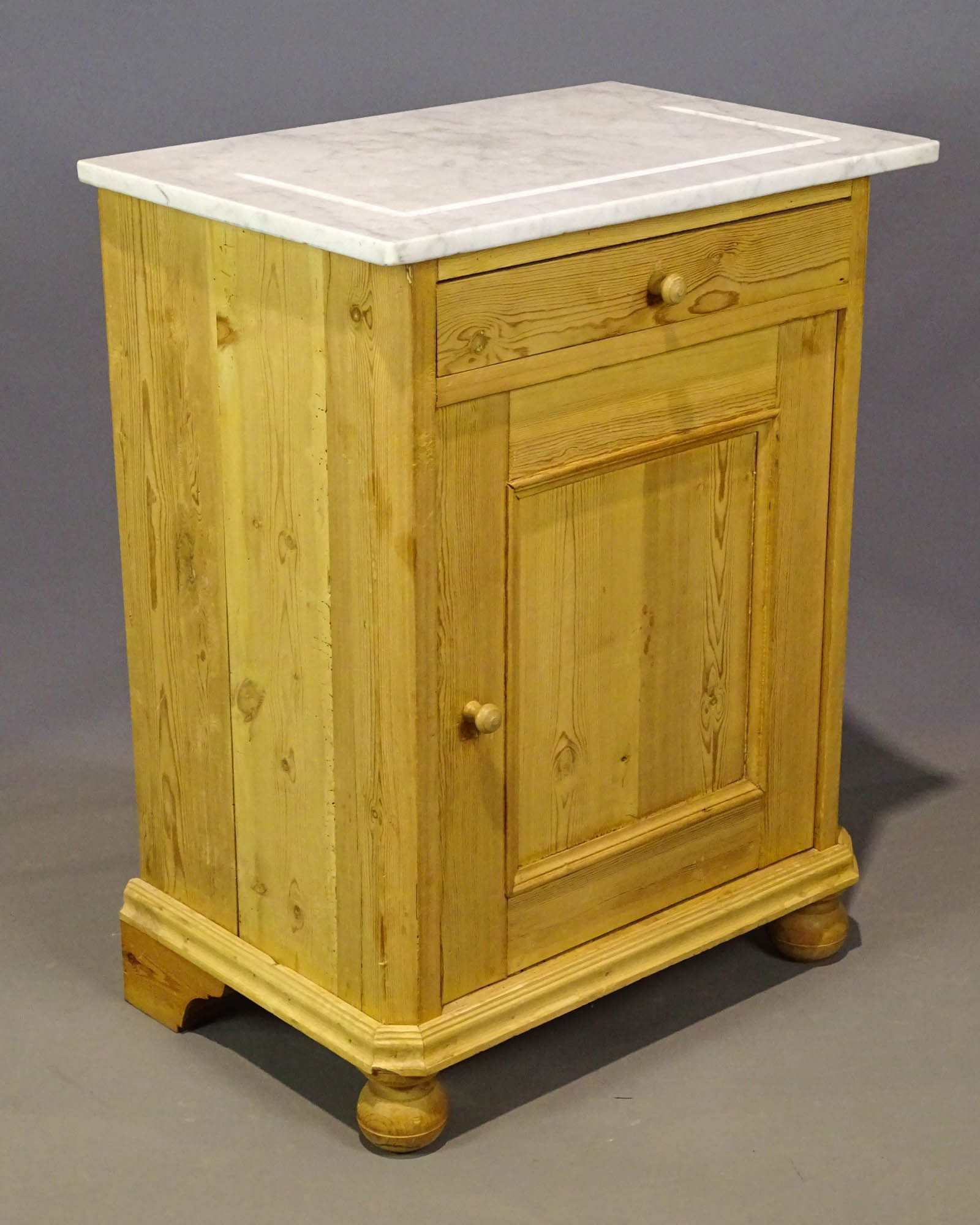 Marble Top Pine Commode (1 of 5)