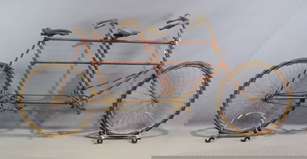 The Eagle Pneumatic Safety Tandem Bicycle: The Eagle Pneumatic Safety bicycle. Made in Torrington Ct.. Comes with bell. Barn fresh condition. Provenance: Wayne & Kim Batten Collection.