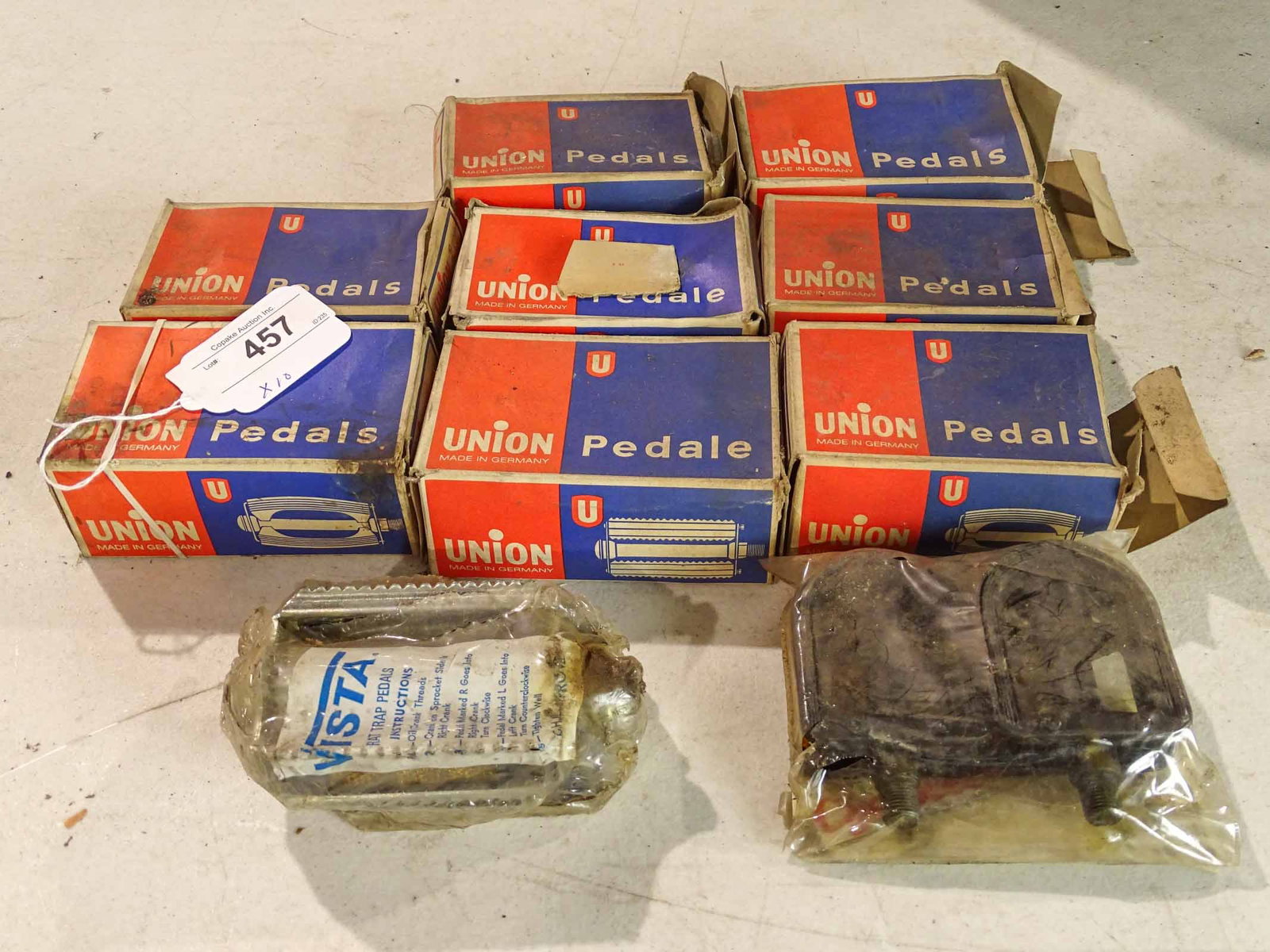 Columbia Factory Lot: Columbia Factory lot (10) NOS pedal sets.