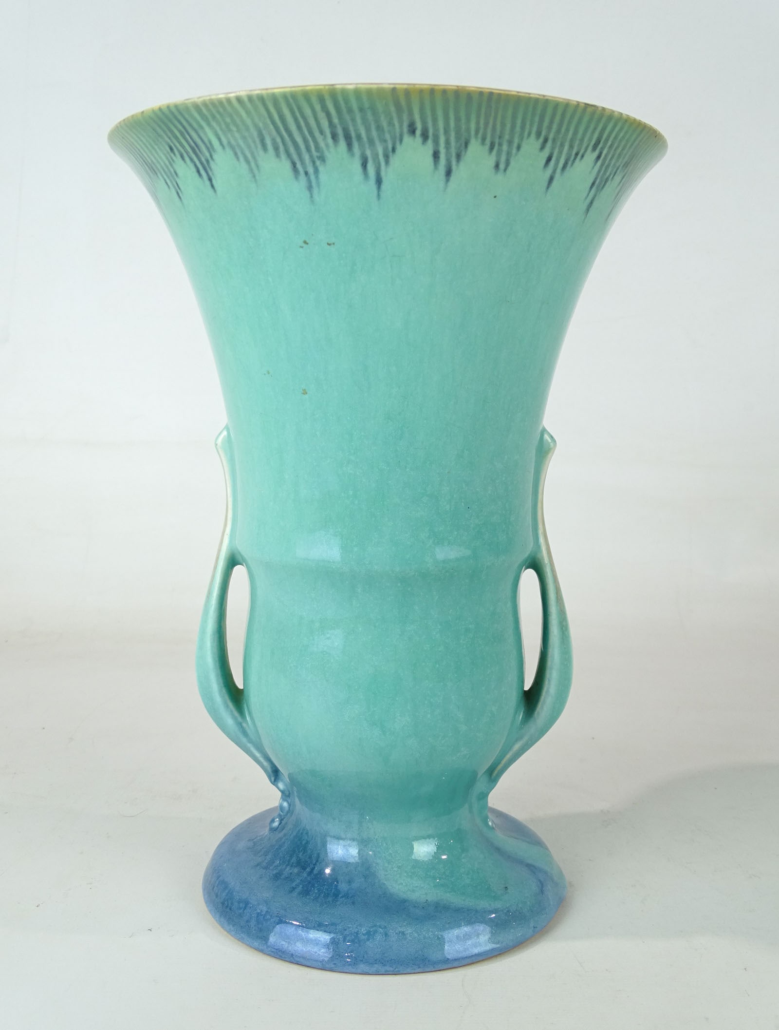 Roseville Vase: Roseville vase. 9 1/2" Ht... Good condition. Barbara Packer Collection.