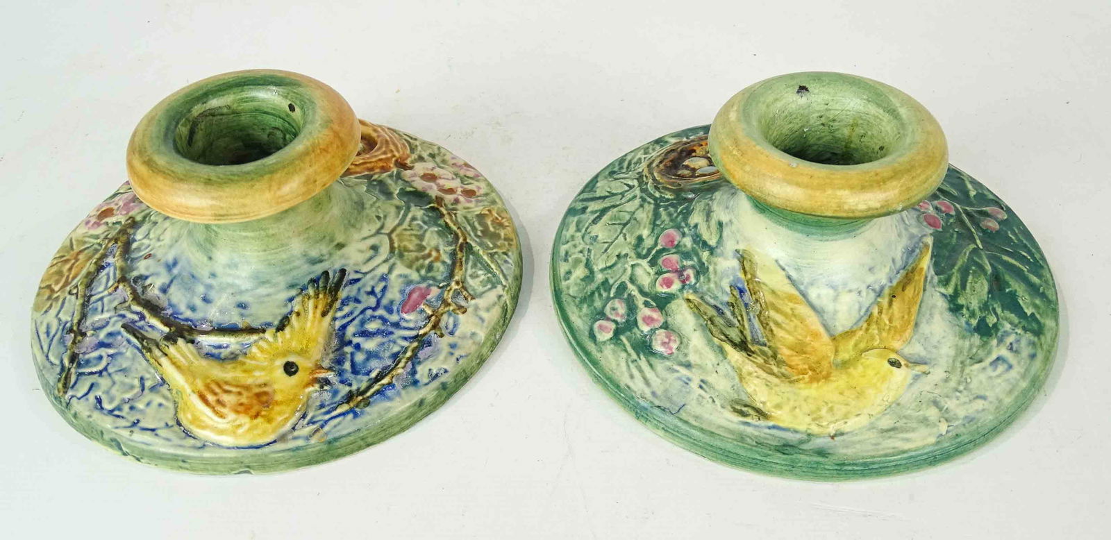 Pair Weller Candlesticks (1 of 6)