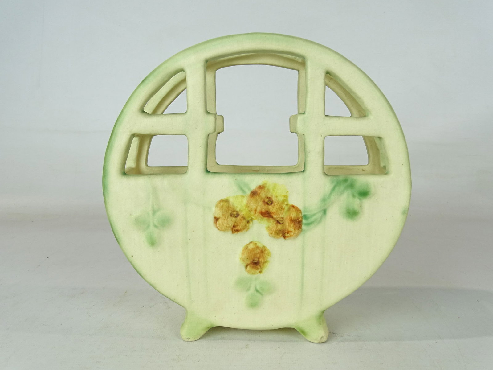 Weller Vase: Weller vase. 8" Ht.. Barbara Packer collection. Some small lines as show in images.
